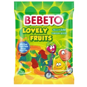 Gumene bombone BEBETO lovely fruits 80g slide slika