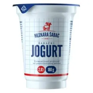 Jogurt MLEKARA ŠABAC 2,8%mm 180g slide slika