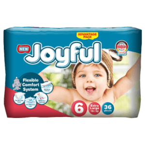 JOYFUL pelene 6 large 36kom slide slika