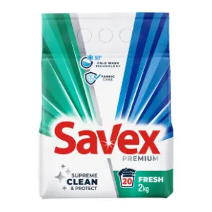 SAVEX 2in1 fresh deterdžent za veš 20 pranja (2kg) slide slika