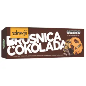 SWEET FAMILY zdraviji keks brusnica čokolada 120g slide slika