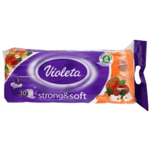 Toaletni papir VIOLETA breskva 3sloja 10kom slide slika