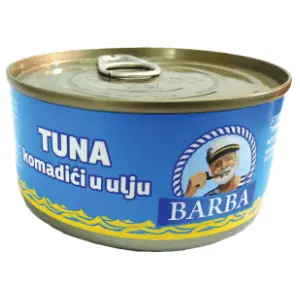 Tunjevina BARBA komadići u ulju 170g slide slika