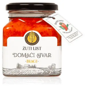 Ajvar ŽUTI LIST domaći blagi 300g slide slika