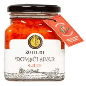 Ajvar ŽUTI LIST domaći ljuti 300g slide slika