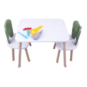 hanah-home-deciji-sto-sa-dve-stolice-bunny-green-white