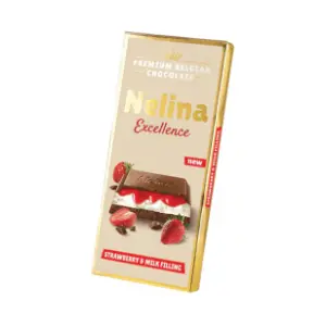 Mlečna čokolada NELINA excellence jagoda 85g slide slika
