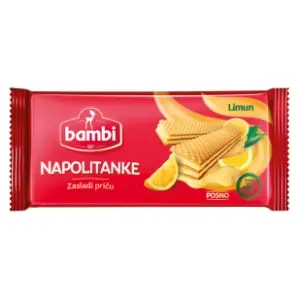 Napolitanka BAMBI limun 185g slide slika