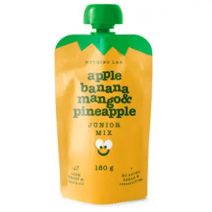 NUTRINO Lab voćni pire jabuka banana mango ananas 180g slide slika