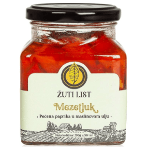 Paprika ŽUTI LIST mezetluk u maslinovom ulju 290g slide slika