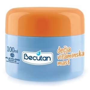 Vitaminska mast BECUTAN Baby 100ml slide slika