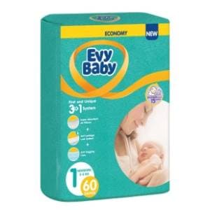 EVY BABY pelene 3u1 sistem 1 new born 60kom slide slika