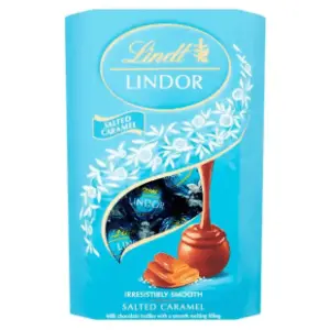 Bombonjera LINDT Lindor salt caramel 200g slide slika