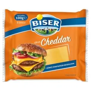 Lisnati sir BISER Cheddar 100g slide slika