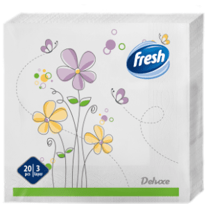 Salvete FRESH Deluxe cveće 3sloja 20kom slide slika