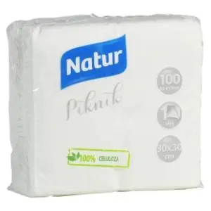 Salvete NATUR bele 1sloj 100kom slide slika