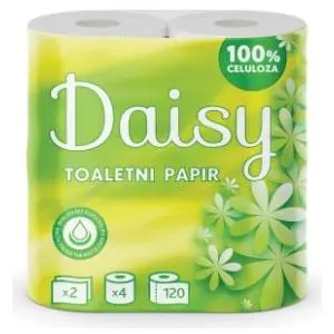 Toalet papir DAISY 2sloja 4kom slide slika