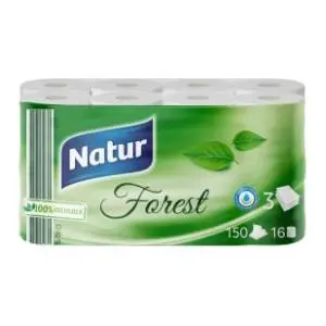 Toalet papir NATUR forest 3sloja 16kom slide slika