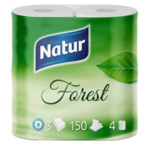 Toalet papir NATUR forest 3sloja 4kom slide slika