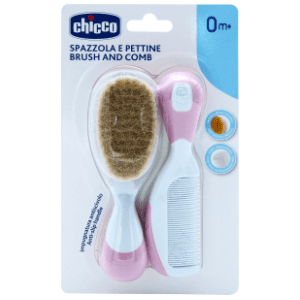 chicco-set-cesalj-i-cetka-od-prirodne-dlake-roze