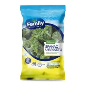 FAMILY spanać u briketima 900g slide slika