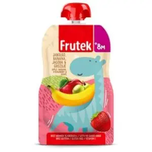FRUTEK pouch jabuka banana i grozđe 100g slide slika