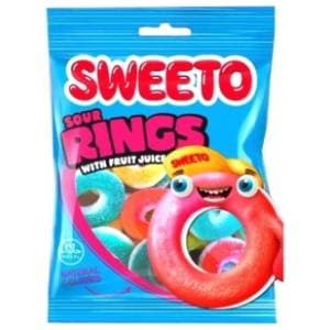 Gumene bombone SWEETO prstenovi 80g slide slika