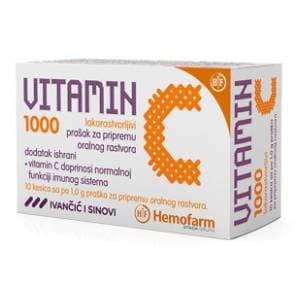 HEMOFARM Vitamin C1000mg 10kesica slide slika