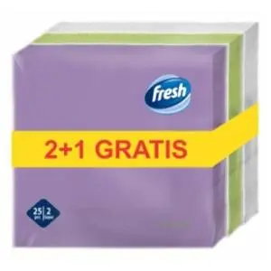 Salvete FRESH Pastel 2sloja 25kom 2+1 gratis slide slika