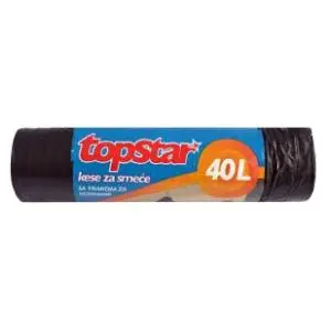 TOP STAR kese za smeće sa trakom 40l 12kom slide slika