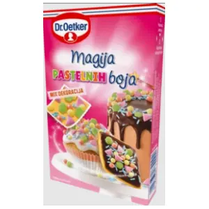 Ukras za tortu DR. OETKER Magija pastelinih boja 70g slide slika