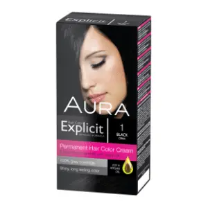 AURA Explicit farba za kosu 1 crna slide slika