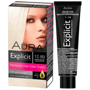 AURA Explicit farba za kosu 12.89 najsvetlija plava slide slika