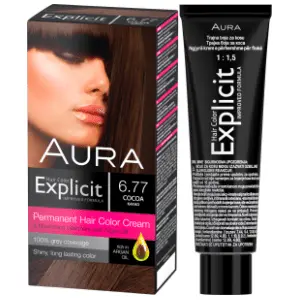 AURA Explicit farba za kosu 6.77 kakao slide slika