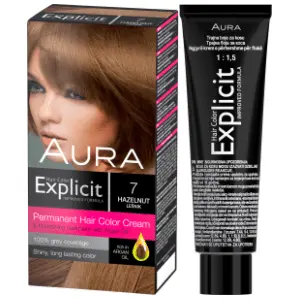 AURA Explicit farba za kosu 7 lešnik slide slika