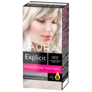 AURA Explicit farba za kosu 902 biserno plava slide slika