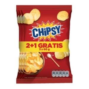 Čips CHIPSY plain salted 3x60g slide slika