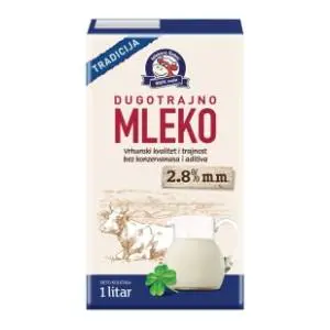 Dugotrajno mleko MLEKARA ŠABAC 2,8%mm 1l slide slika