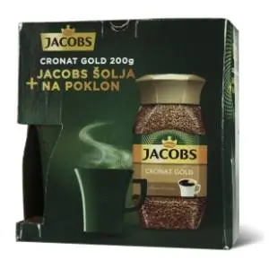 Instant kafa JACOBS Cronat gold 200g + šolja slide slika