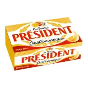 Maslac PRESIDENT neslani 250g slide slika