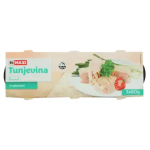Tunjevina PREMIA komadi u salamuri 3x80g slide slika
