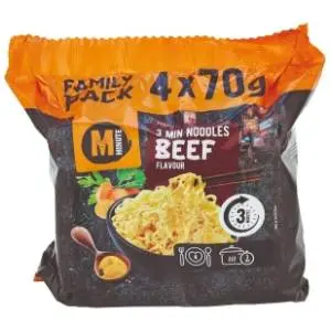 Nudle MINUTE govedina 4x70g slide slika