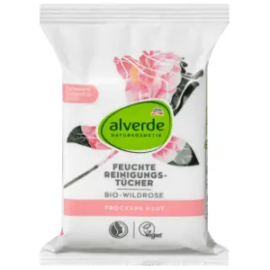 ALVERDE vlažne maramice za čišćenje lica divlja ruža 25kom slide slika