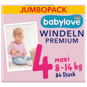 BABYLOVE pelene premium JP 4 maxi 84kom slide slika