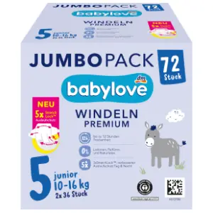 BABYLOVE pelene premium JP 5 junior 72kom slide slika
