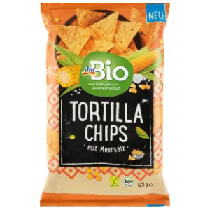 Čips DM BIO tortilja morska so 125g slide slika