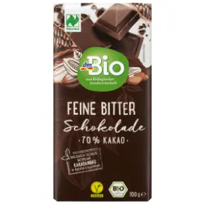 Crna čokolada DM BIO 70% kakao 100g slide slika