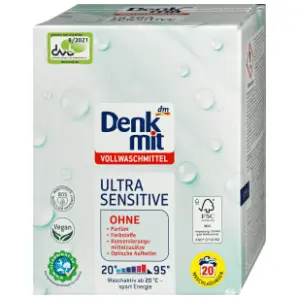 DENKMIT Ultra sensitive deterdžent za beli veš 20 pranja slide slika
