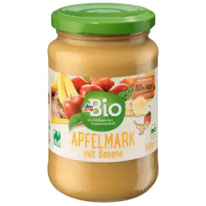 DM BIO voćni pire jabuka i banana 360g slide slika
