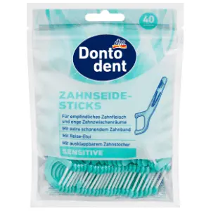 DONTODENT Sensitive konac za zube na štapiću 40kom slide slika